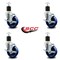 Service Caster 4'' Solid Poly Swivel 1-7/8'' Expanding Stem Caster Set with Brake, 4PK SCC-EX20S414-SPUS-TLB-178-4 - alternate 2